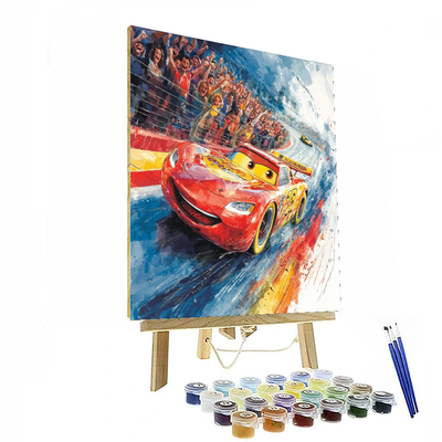 Lightning Mcqueen Racing Dreams - Disney Inspired Paint By Number