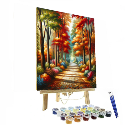 Autumn Trail Painting Number Kit