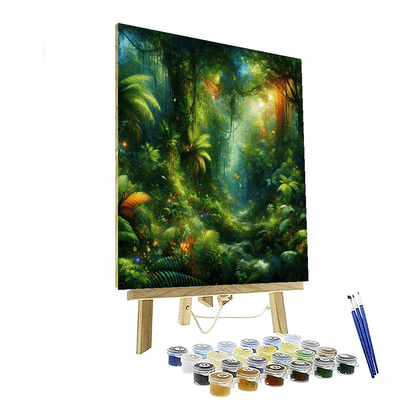 Tropical Rainforest Journey Painting By Numbers Kit