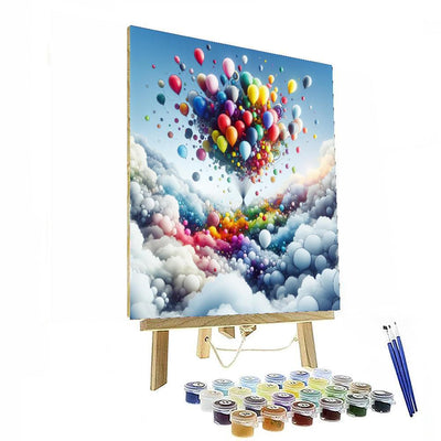 Whimsical Weather Balloons Numbered Painting Kits