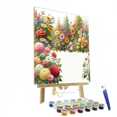 Whimsical Floral Garden DIY Paint By Numbers