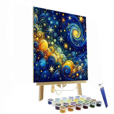 Whimsical Starry Night Numbered Painting Kits