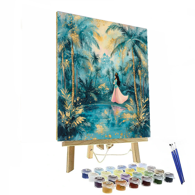 Princess Jasmine Enchanted Oasis - Disney Inspired Paint By Numbers Kits