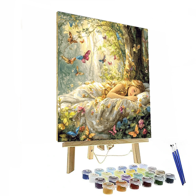 Sleeping Beauty's Enchanted Slumber - Disney Inspired Paint By Number