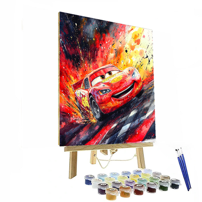 Lightning's Racing Adventure - Disney Inspired Numbered Painting Kits