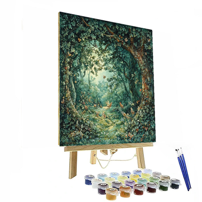 Arthur Rackham Inspired Fanciful Fairy Tale Forest  Paint By Numbers Kits