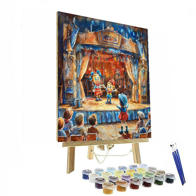 Pinocchio's Puppet Show Kit - Disney Inspired Paint By Numbers Art