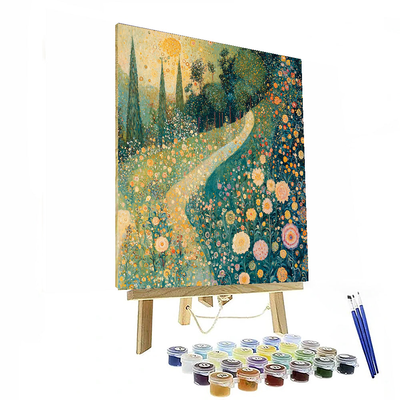 Gustav Klimt Inspired Ethereal Garden Of Dreams  Paint By Numbers Kits