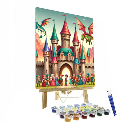 Fantasy Fairytale Castle Paint By Number