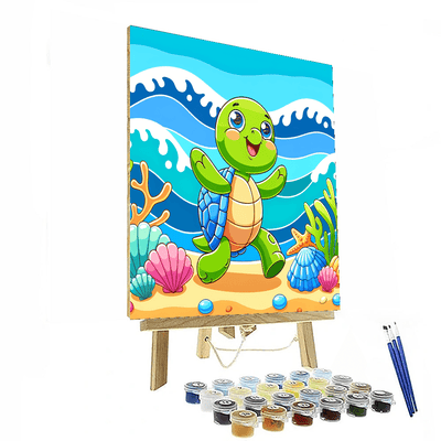 Funny Turtle Number Painting