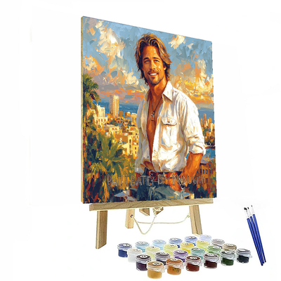 Brad Pitt: The Timeless Heartthrob's Journey Numbered Painting Kits