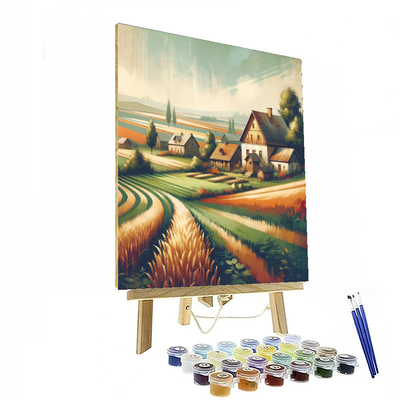 Rustic Farmhouse Serenity Painting By Numbers Kit