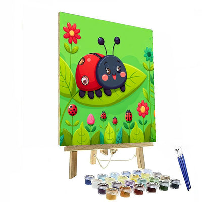 Bright Ladybugs Paint By Numbers Kits