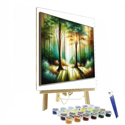 Timeless Forest Serenity Number Painting