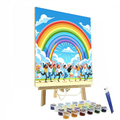 Whimsical Rainbow Adventure Paint By Color