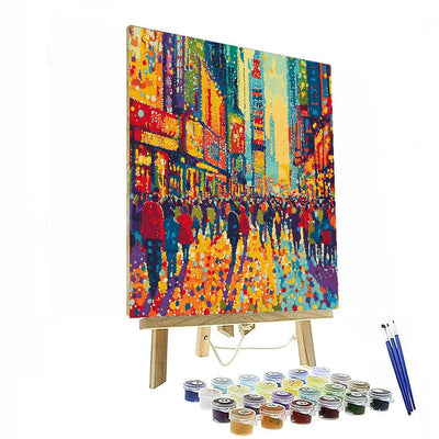 Georges Seurat Inspired Cityscape In Color  DIY Paint By Numbers