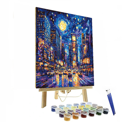 Claude Monet Inspired City Night Lights Symphony  Numbered Painting Kits