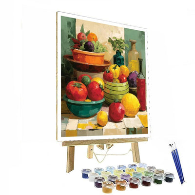 Henri Matisse Inspired Colorful Market  Paint By Number