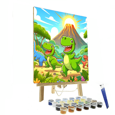 Exciting Dino Expedition Painting Number Kit