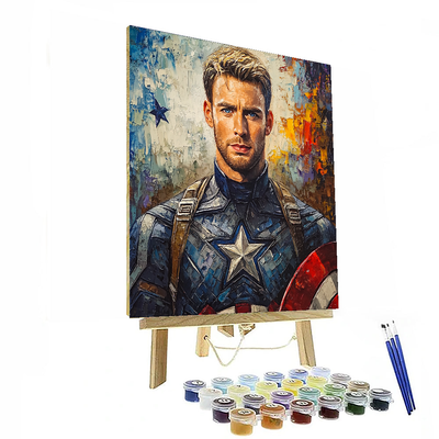 Chris Evans: Captaining The Spirit Of Captain America Paint By Color