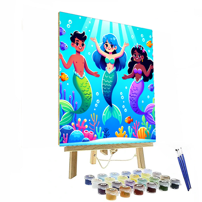 Charming Underwater Kingdom Numbered Painting Kits