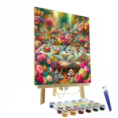 Exquisite Garden Tea Party Paint By Color