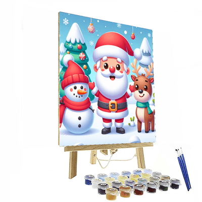 Whimsical Holiday Paint By Number