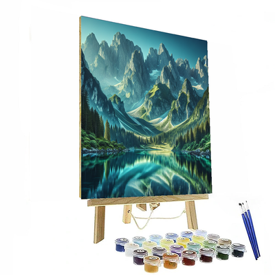 Timeless Mountain Reflections Painting By Numbers Kit