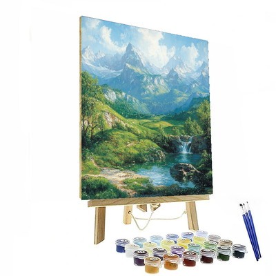 Albert Bierstadt Inspired Timeless Landscape Journey  Painting By Numbers Kit