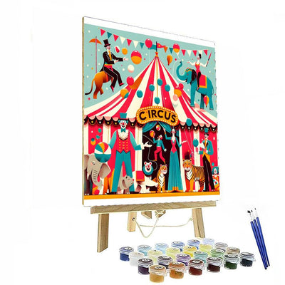 Exciting Circus Adventure DIY Paint By Numbers