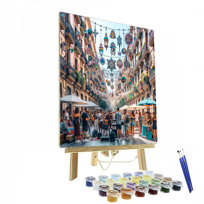 Festa Major De Gràcia - Barcelona Painting By Numbers Kit