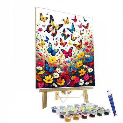 Vibrant Butterfly Symphony Paint By Number