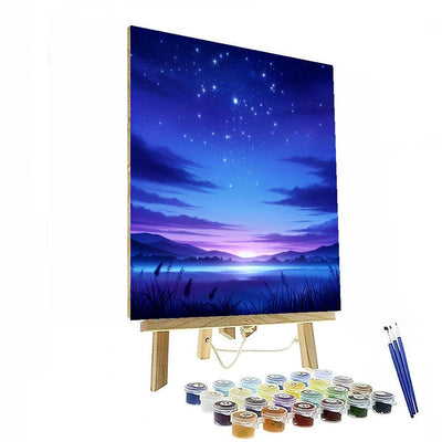 Twinkling Stars At Dusk Numbered Painting Kits