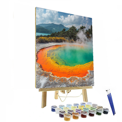 Thermal Wonderland - Wai-o-tapu, New Zealand Numbered Painting Kits