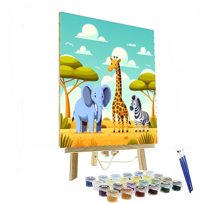 Savanna Animal Adventure Paint By Color