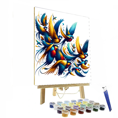 Birds In Harmony Paint By Number