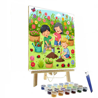 Gardening Buddies Paint By Number