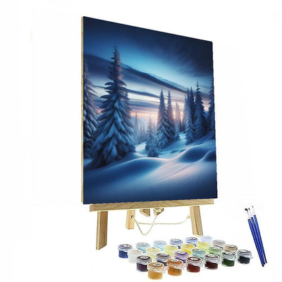 Winter Twilight Painting Number Kit