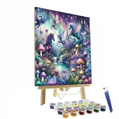 Whimsical Fairytale Realm Number Painting