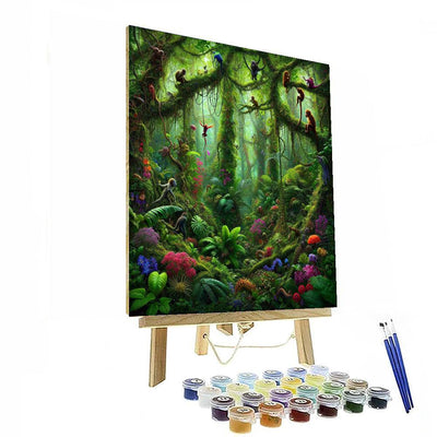 Enchanted Rainforest Painting Number Kit