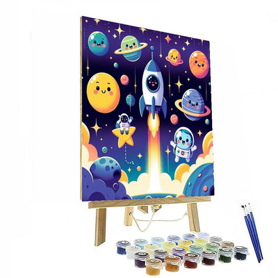 Space Exploration Adventures DIY Paint By Numbers