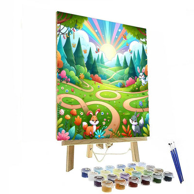 Whimsical Storybook Forest Numbered Painting Kits