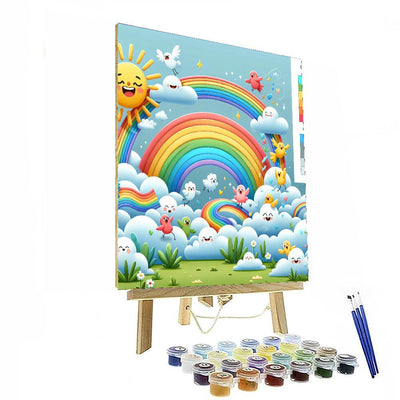 Adventure In Rainbow Land Paint By Numbers Art