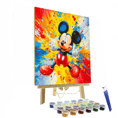 Mickey Mouse Splatter Masterpiece - Disney Inspired Numbered Painting Kits