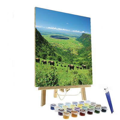 Ngorongoro Crater DIY Paint By Numbers