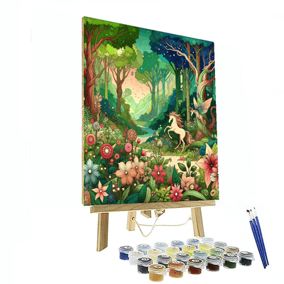 Fantasy Forest Retreat Paint By Number