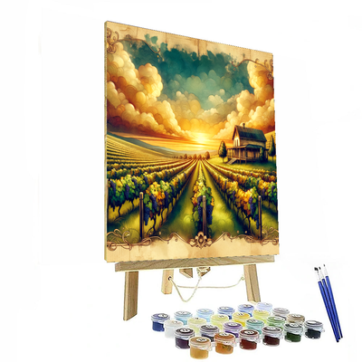 Rustic Vineyard Escape Paint By Number