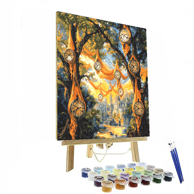 Salvador Dalí Inspired Timeless Timepieces  Numbered Painting Kits