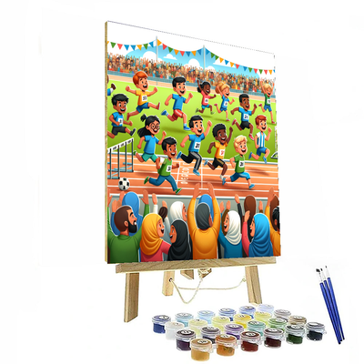 Super Fun Sports Day Painting By Numbers Kit