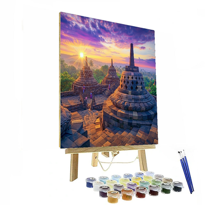 Borobudur Temple Painting By Numbers Kit